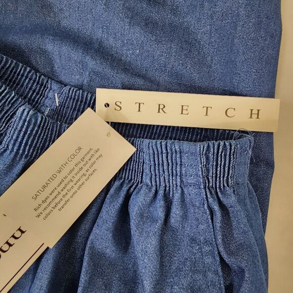 Alfred Dunner Womens Trouser Pants Size 8 Blue High Rise Pull On Straight Leg - Picture 6 of 8